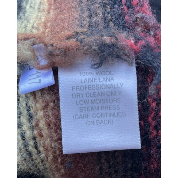 Vtg WOOL Southwest Aztec Susan Bristol Cardigan Size XL Sweater 90s - Picture 6 of 7